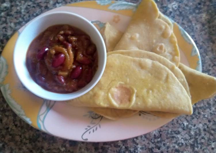 Easiest Way to Make Super Quick Homemade Tortillas(flat bread) with chilli con carne sauce