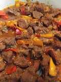 Jerk pork shoulder with rice