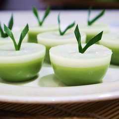 A picture of Kue Talam Pandan Hijau.