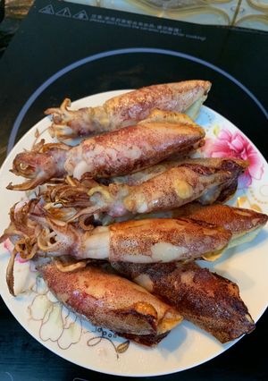 Hình của món Mực chiên.