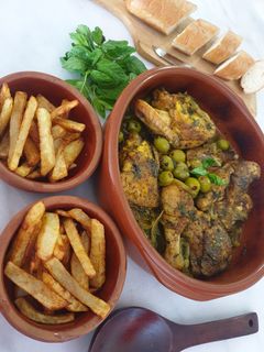 صورة لوصفة دجاج بالزيتون