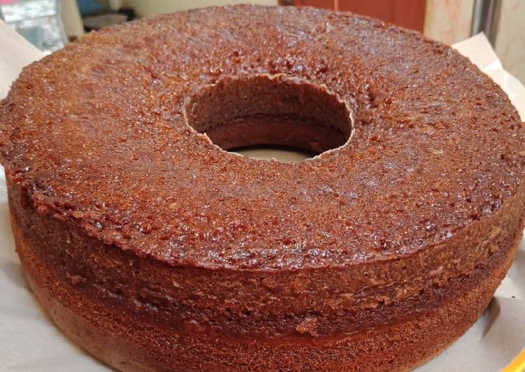 cara menggodok Bolu caramel yang selera bertambah