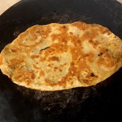 A picture of Leftover bringle sa paratha 🍆🍆.