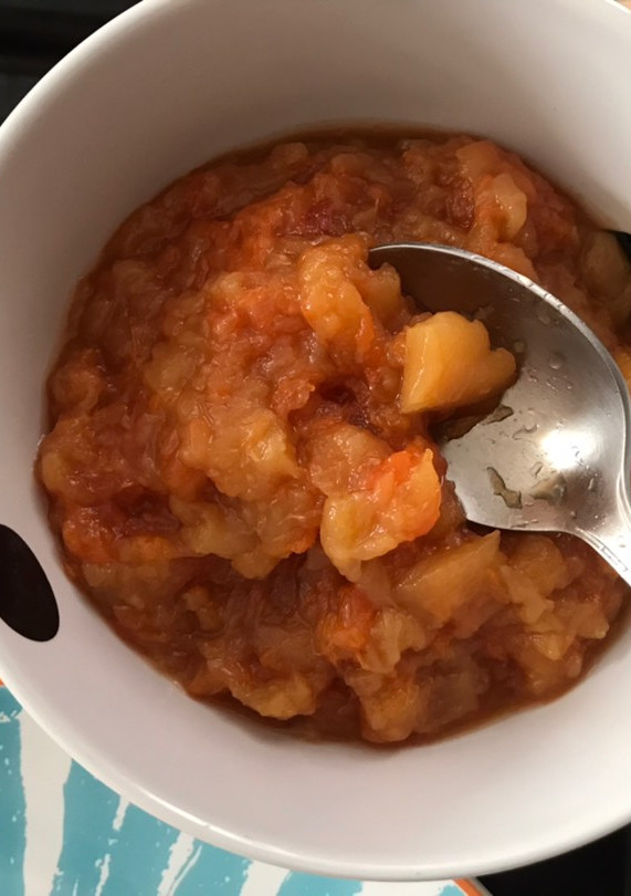 Una foto de Mermelada casera de manzana y pomelo, con Stevia