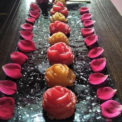 A picture of Gulab pitha.