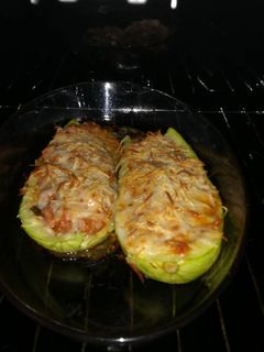Una foto de Calabacín relleno