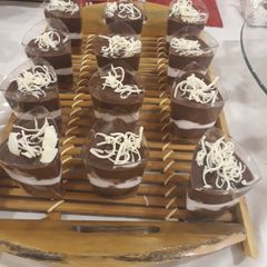A picture of Single serve mousse cake.