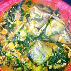 A picture of Okro Soup.