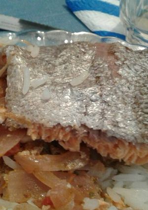 Una foto de Trucha al horno