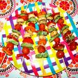 Brochetas veganas