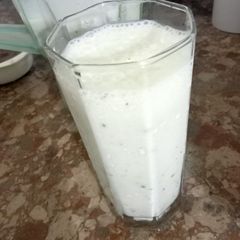 Banana and dates shake😜💪 A picture of Banana and dates shake😜💪.