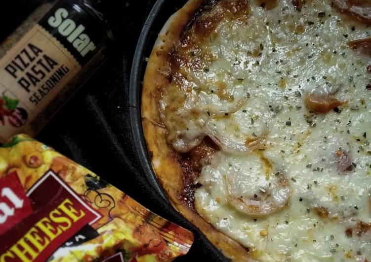 Recipe of Ultimate Garlic Crust Pizza