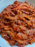 Rendang Usus Sapi dan Kacang Merah