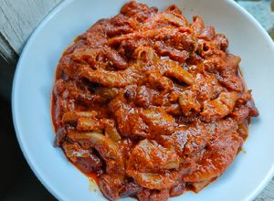 Foto resep Rendang Usus Sapi dan Kacang Merah