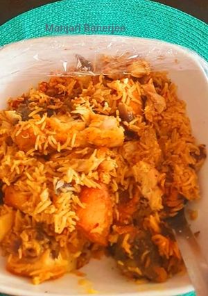রুই মাছ বাসমতি চাল দিয়ে (rui mach diye basmoti chal recipe in Bengali) রেসিপির প্রধান ছবি