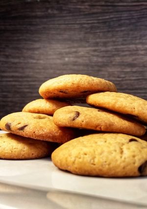 Una foto de Galletas con chips de chocolate