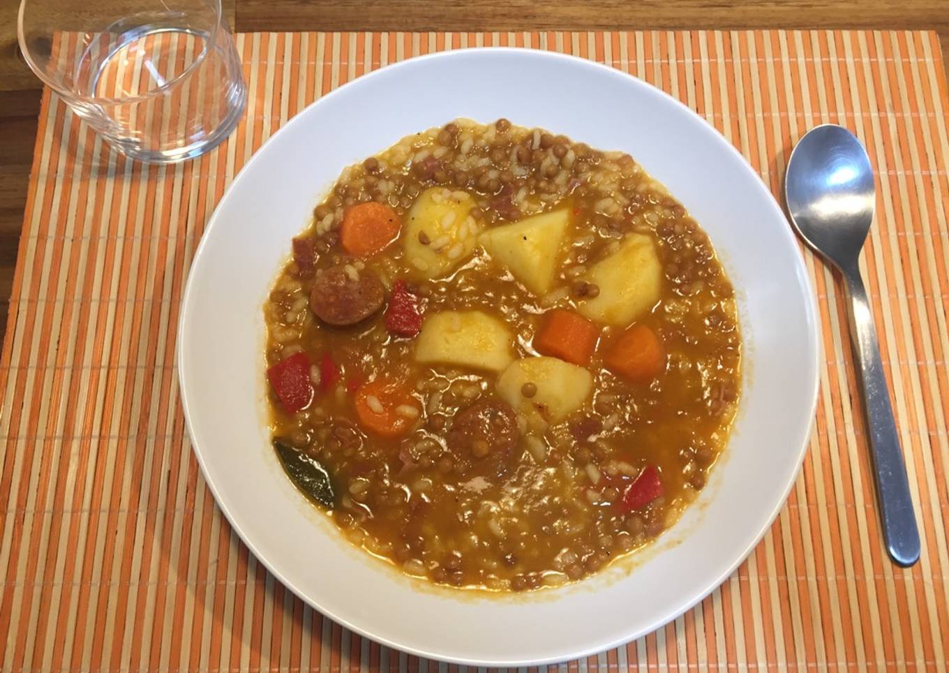 Lentejas con arroz