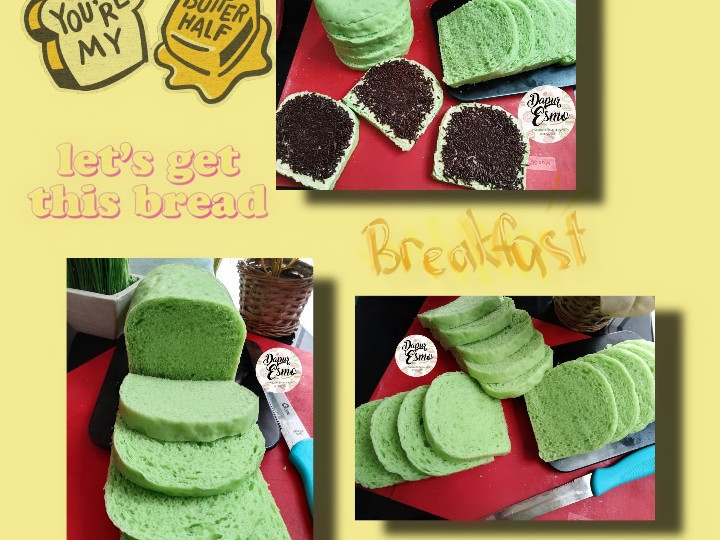 Resep Roti Tawar Pandan Kukus, Sempurna