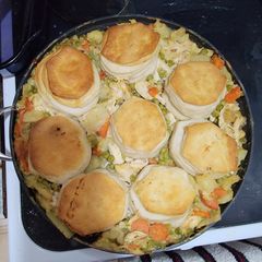 A picture of Biscuit pot pie.
