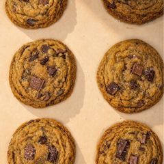 Brown Butter Chewy Chocolate Chunk Cookies A picture of Brown Butter Chewy Chocolate Chunk Cookies.