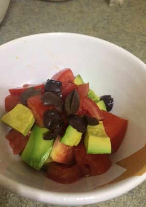 Una foto de Sencilla ensalada de palta