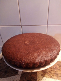 Una foto de Torta de chocolate y vino malbec