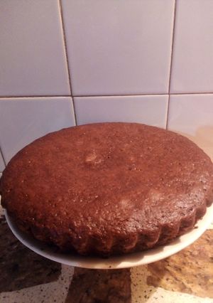 Una foto de Torta de chocolate y vino malbec