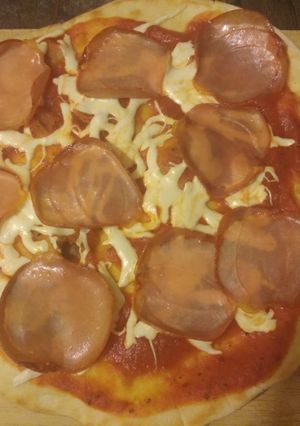 Una foto de Pizza en sartén