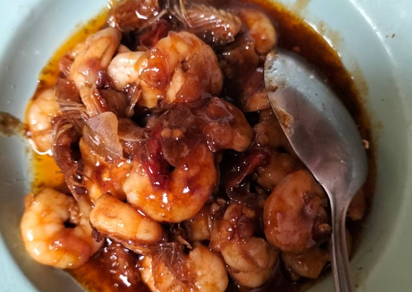 Udang saus tiram ala" wiwie