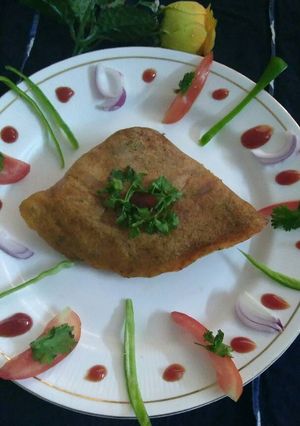 A picture of Chaule ki dal ka chila.