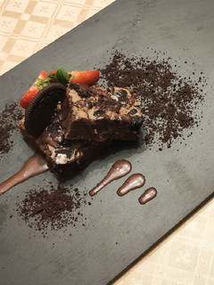 Una foto de Brownie de oreo