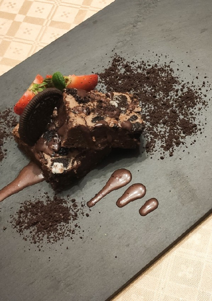 Una foto de Brownie de oreo