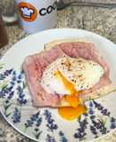 Huevos pochados en freidora de aire