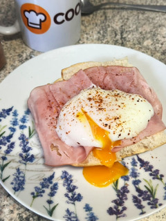 Una foto de Huevos pochados en freidora de aire
