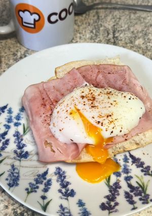 Una foto de Huevos pochados en freidora de aire