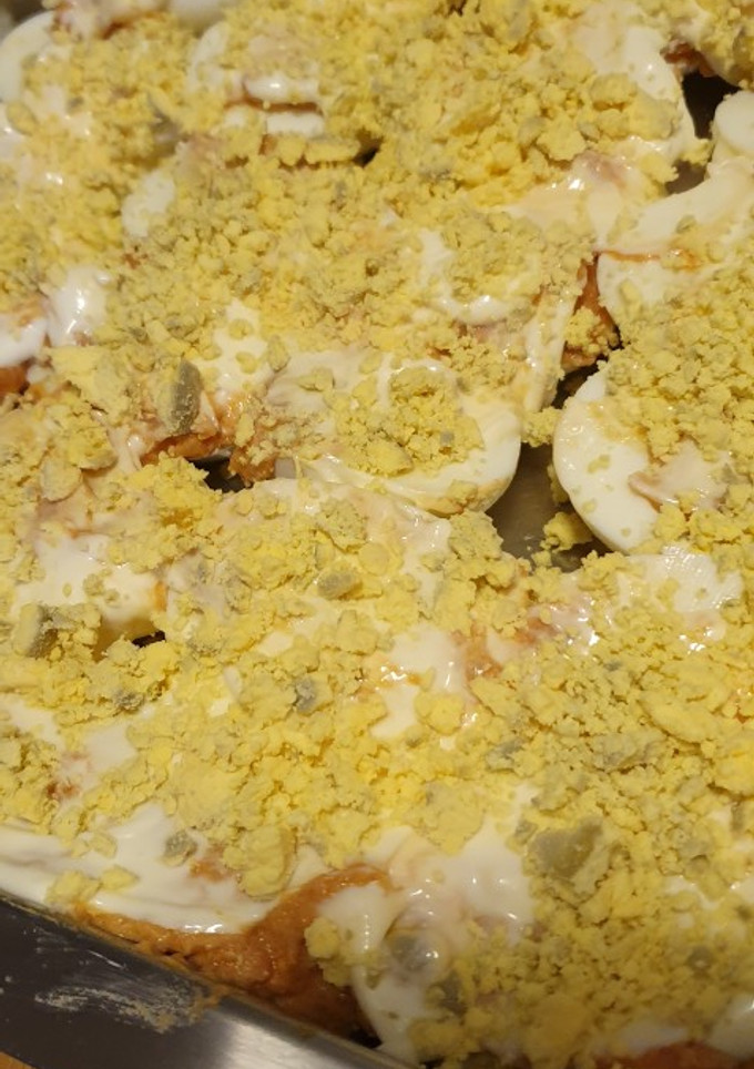 Una foto de Huevos rellenos
