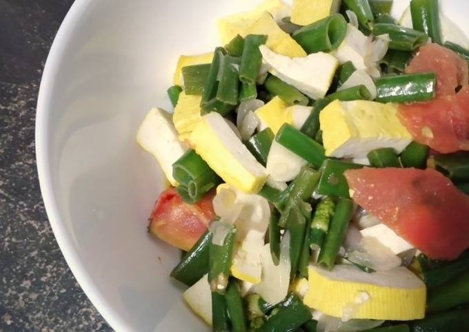 Oseng Tahu dan Bunga Bawang