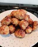 My keto, low-carb, cheese sausage balls