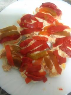 Una foto de Huevos rellenos
