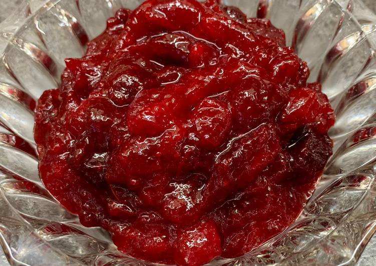 Steps to Prepare Award-winning Cranberry and Clementine Sauce #christmasgift