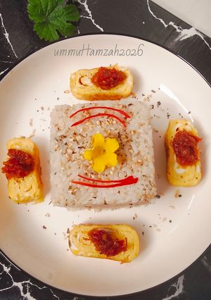 Foto resep Nasi Wijen Telur Gulung