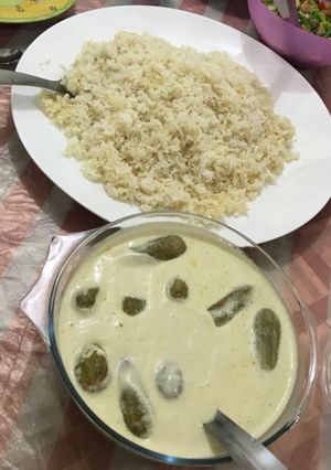 صورة لوصفة مخشي الكوسا بلحمة الخاروف واللبن (المطبخ الأردني)