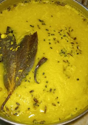 A picture of Urad dal in Bengali Style.