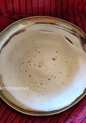 A picture of Appam without baking soda.