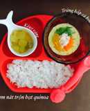 Trứng hấp cá hồi rau củ - bé ăn dặm