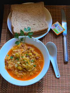 A picture of Golabki or Cabbage Soup.