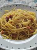 Carbonara con huevo