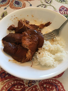 A picture of BBQ Orange Chicken.