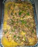 Pollo francés con hongos