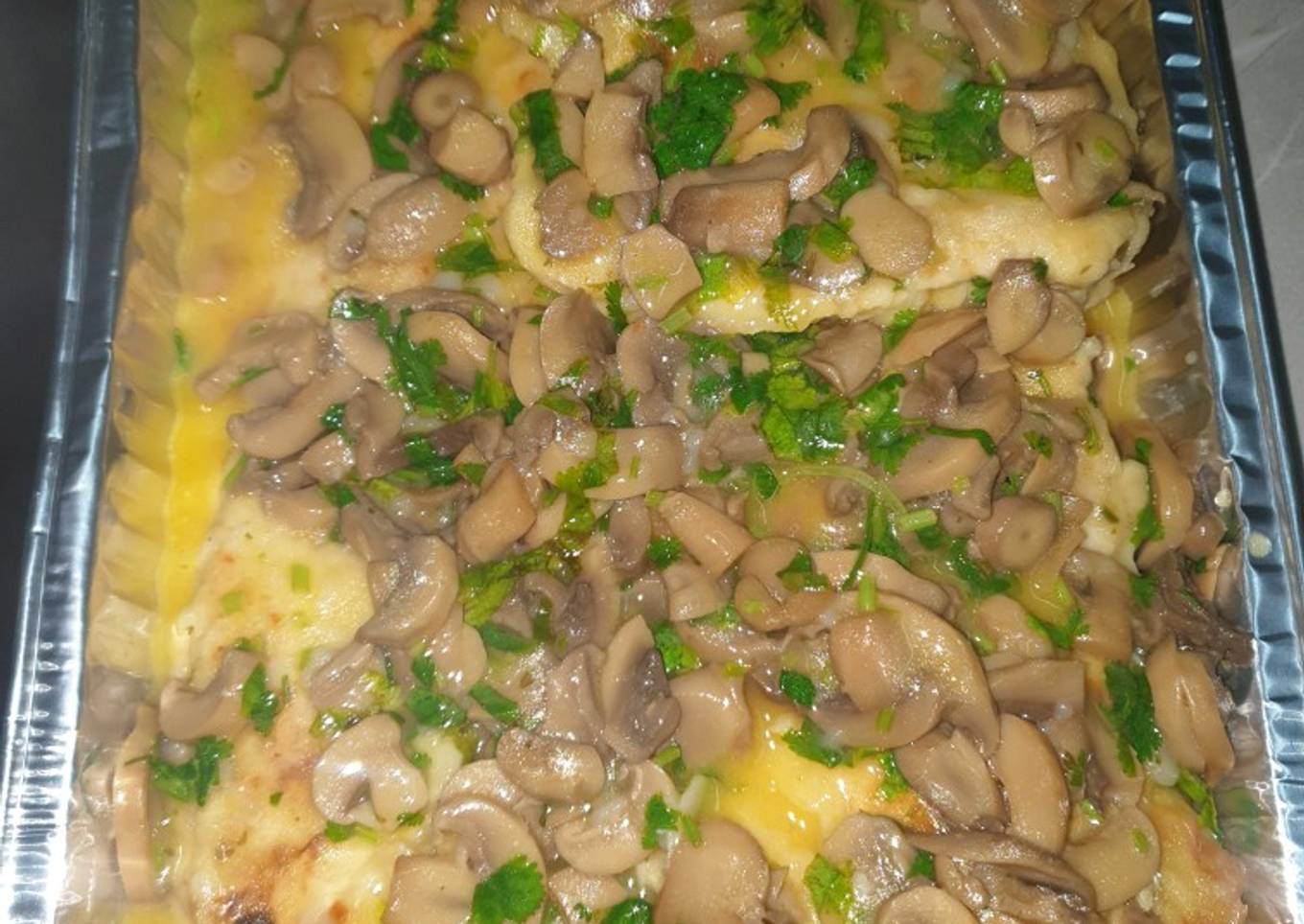 Pollo francés con hongos